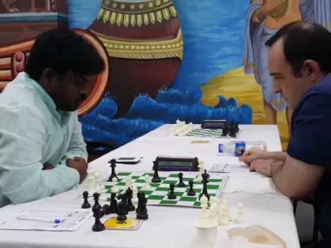 Amonatov beats Ravi Teja in a complex middlegame