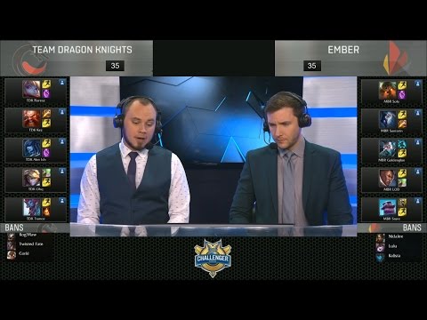 TDK vs MBR Highlights Game 2 - Team Dragon Knights vs Ember - 2016 NA Challenger Spring Semifinal #1