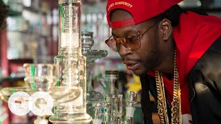 2 Chainz Smokes Out of a $10,000 Bong | Most Expensivest Sh*t | GQ