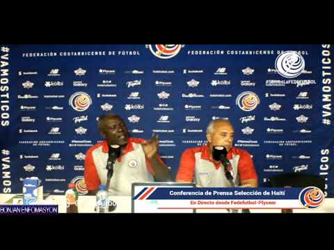 Conference de Presse Selectionneur Marc Collat avan Match Costa-Rica vs Haiti anpil kestyon te poze.