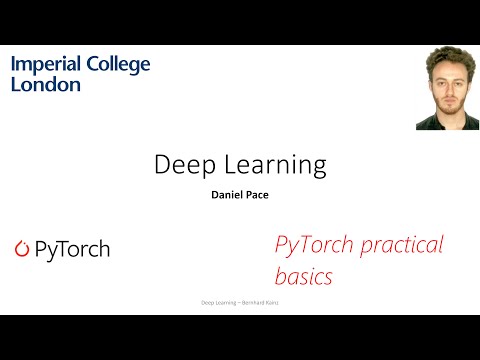 CW0 Imperial's Deep learning course: Introduction to PyTorch The Basics
