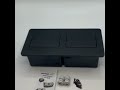 alt: Miniatura imagem do produto Caixa de Mesa Pratik 6 Blocos Abertura em Paralelo Preto QTMOV
