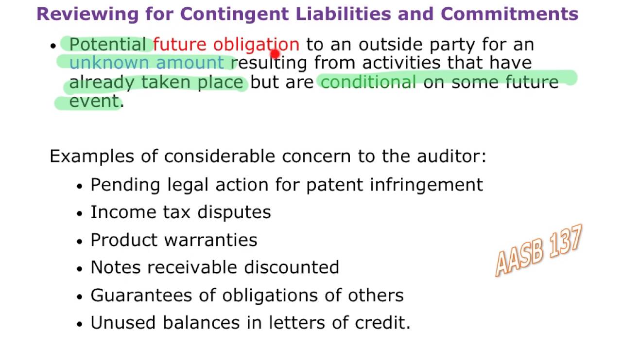 Lecture 10 - Completing the audit