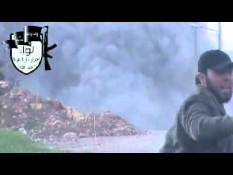 تفجير جسر عسان لقطع الإمدادات المتجهة لمطار النيرب والأكاديمية العسكرية بواسطة ألغام محلية الصنع من قبل لواء أحرار دارة عزة