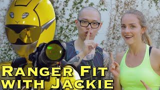 Ranger Fit with Jacqueline Scislowski BEAST MORPHERS YELLOW RANGER [Power Rangers Interview] video