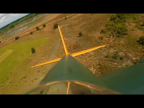 Taylor DH Mosquito on board with crash at end...