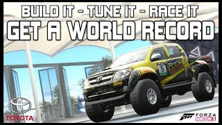 Forza Horizon 3 - 1000HP Toyota Hilux WORLD RECORD - BUILD and TUNE!!!