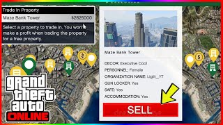GTA 5 Online- How To Sell Your Properties And Make Profit (Nightclub, Office, Bunker,  More...)