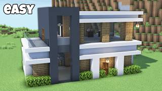 Minecraft Easy Modern House Tutorial⚒️
