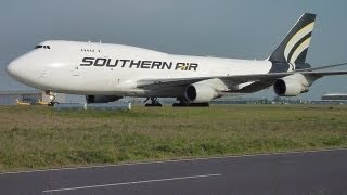 preview picture of video 'Nice Sound Boeing 747-400 SF (N469AC) Southern Air@Leipzig/Halle Airport LEJ/EDDP'