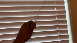 How to drop down blinds