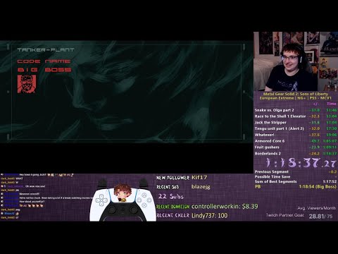 MGS2 EuroExtreme BigBoss Speedrun 1:18:30