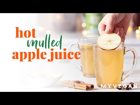 Hot Mulled Apple Juice with Cinnamon 🎄 Christmas Drinks | MYVEGAN™