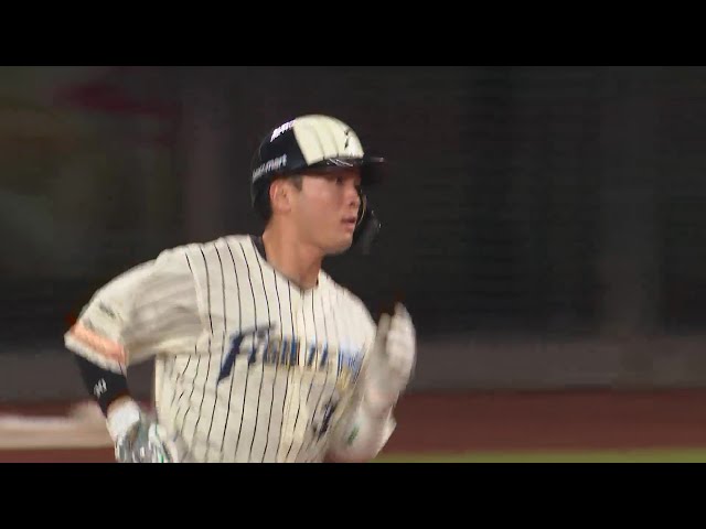 【4回裏】ファイターズ・郡司裕也 逆転の一発!! レフトへ2ランホームランを放つ!!  2024年7月2日 北海道日本ハムファイターズ 対 千葉ロッテマリーンズ