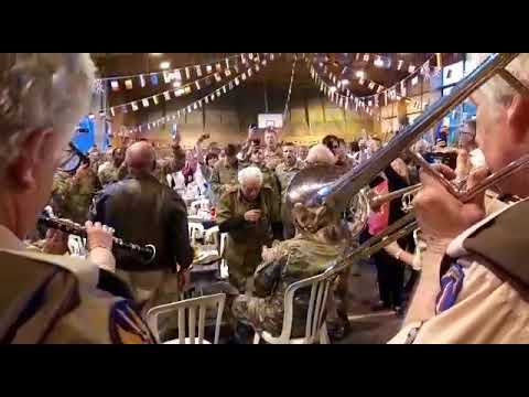 Vince J Speranza @ Carentan june 1 2018 & BAND of BROTHERS-Music from WWII-Blood Un The Risers