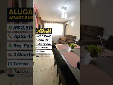 Aluga-se Apartamento Completamente Mobiliado no Residencial Paiaguás