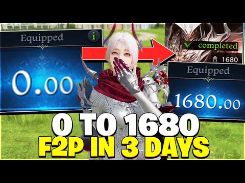 FRESH F2P Account 0 to 1680 ONLY 3 Days!? Lost Ark 2026 Express Guide