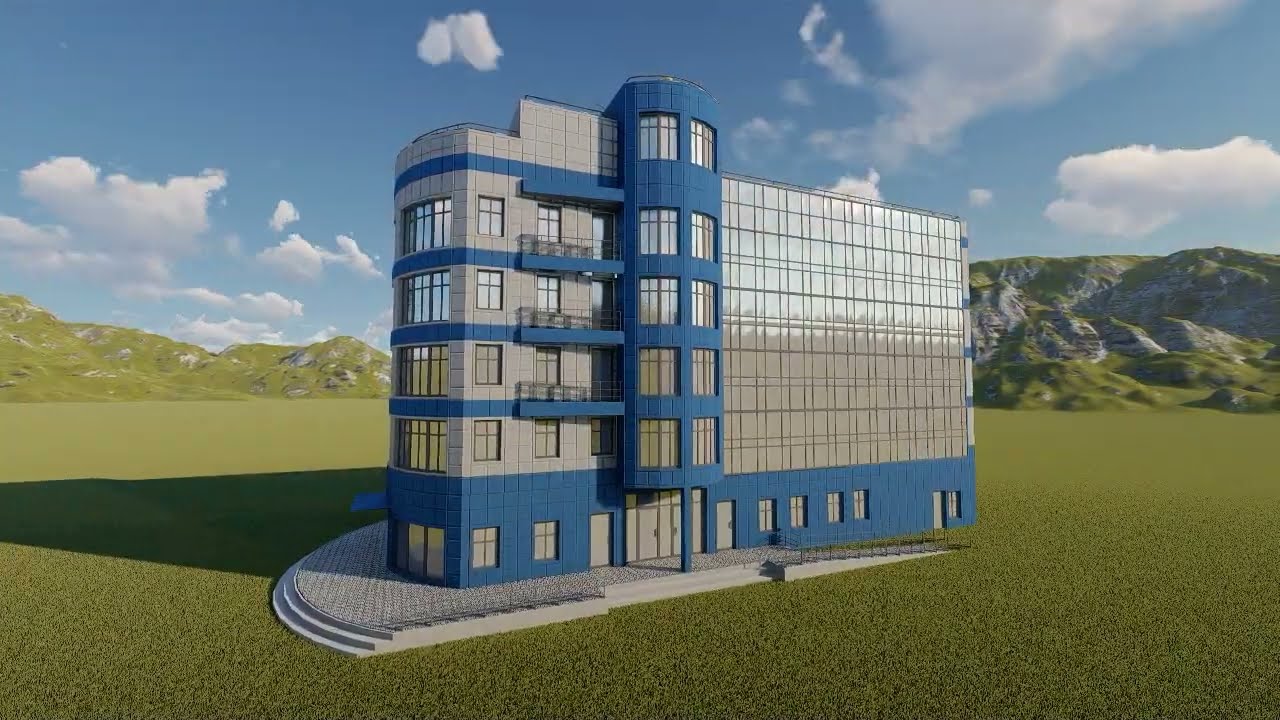 Office Building 001 3D Model