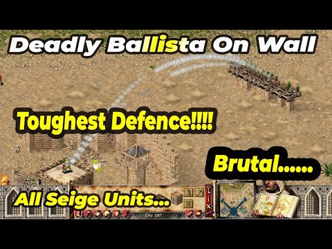 Deadly Ballistas Wall | Stronghold Crusader Toughest Defence Trick