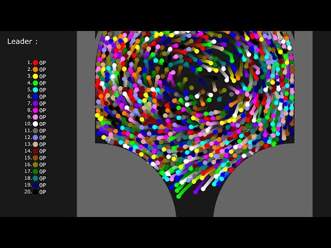 Stay First - Marble Race in Algodoo