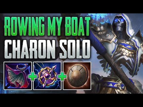 TOP DAMAGE TANKING! Charon Solo Gameplay (SMITE Conquest)