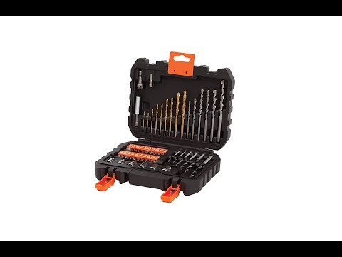Black + Decker A7188 Drill and Screwdriver Bit Set 50-Piece - UNBOXING