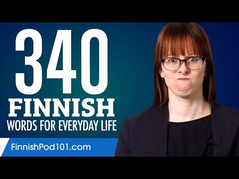 340 Finnish Words for Everyday Life - Basic Vocabulary #17