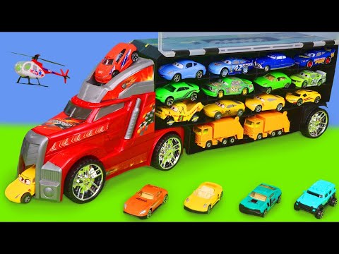 Koparki, Koparka, ciężarówka zabawki, dźwig Bagrownica, Ciągnik - Excavator & Cars Toys for kids