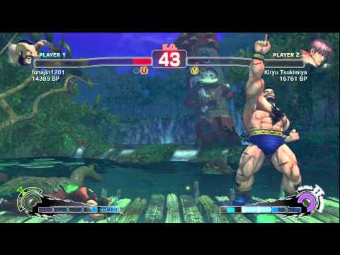 SSF4: fuhajin (Zangief) VS Kiryu Tsukimiya (Guy)