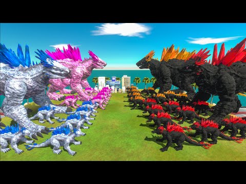 Growing SHIMO x Evolved SHIMO VS Dark Itself- Animal Revolt Battle Simulator