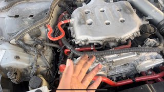 Finding and fixing coolant leak on G35!