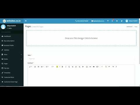 How to create custom pages