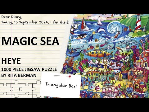 Heye:   Magic Sea (by Rita Berman) 1000 piece jigsaw puzzle.