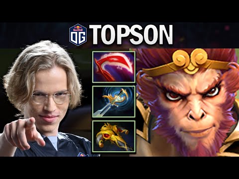 OG.TOPSON MONKEY KING - HARD GAME - DOTA 2 7.25 GAMEPLAY
