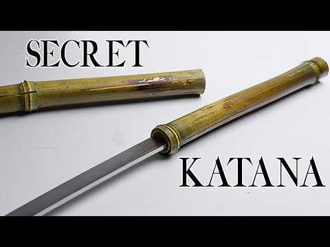 Forging a Hidden BAMBOO KATANA from a Giant Leaf Spring