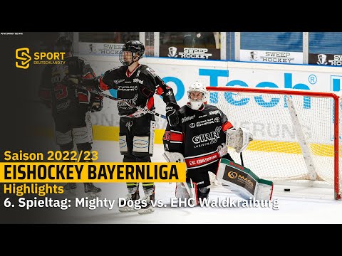 Eishockey Bayernliga: Die Highlights vom 6. Spieltag - Mighty Dogs vs. EHC Waldkraiburg | SDTV