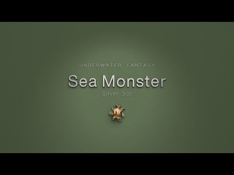 Stříbrná mince Underwater Fantasy - Sea Monster 3 oz 2025