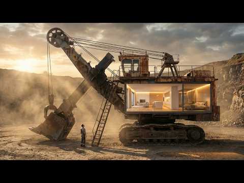 I Transformed a Giant Old Excavator into a Luxury Home Building a House Inside an Abandoned Old Mine
