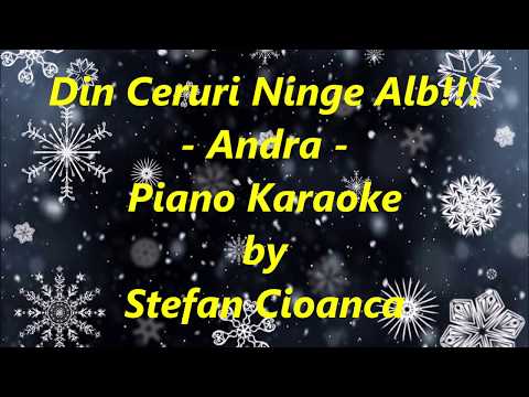 Din Ceruri Ninge Alb - Andra!!! PIANO KARAOKE
