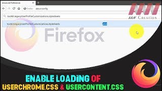 How to Enable Loading of userChrome.css &amp; userContent.css in Firefox