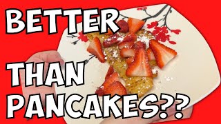 CREPES TASTE BETTER THAN PANCAKES-  Nutella Strawberry Crepes!! Valentines Dessert Idea🍨