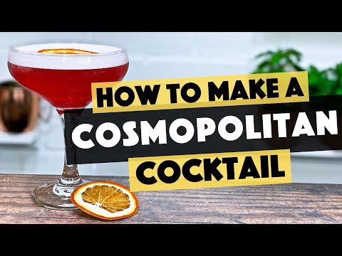 How To Make Cosmopolitan Cocktail | Easy Cocktails to make at Home Bar | Steve the Barman