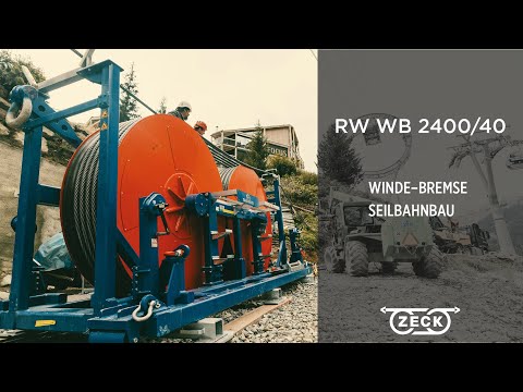 RW WB 2400/40: 2-geteilte, vollständig elektronisch gesteuerte Winde-Bremse für Seilbahnbau