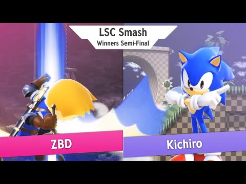 LSC Smash - ZBD (Mii Swordfighter) Vs. Kichiro (Sonic) - Top 8 - Loser R2
