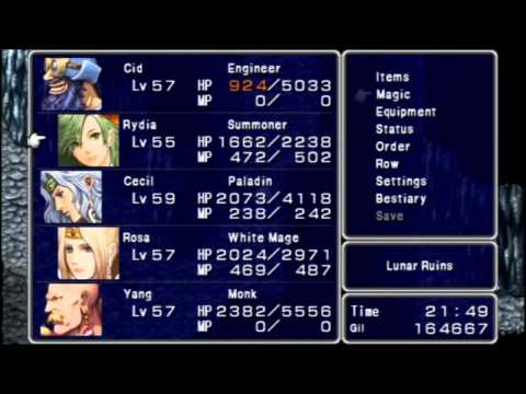 Let's Play Final Fantasy IV (PSP) #054 Lunar Ruins Part 1