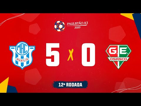 Marília 5 x 0 Grêmio Osasco - 12ª Rodada do Paulistão A3