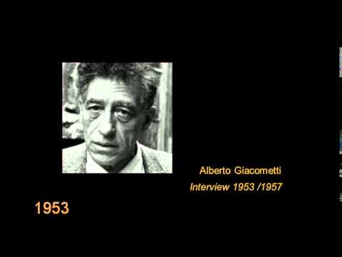 Alberto Giacometti - Entretiens (1953 et 1957)
