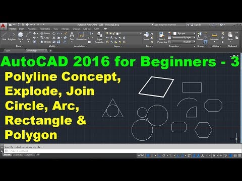 AutoCAD 2016 Tutorial for Beginners 1 Part 1 of 2