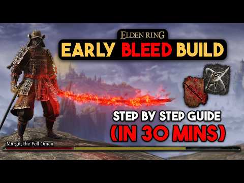 The BEST Early Game OP Bleed Build! (Bloodflame Samurai Beginner Guide Elden Ring)