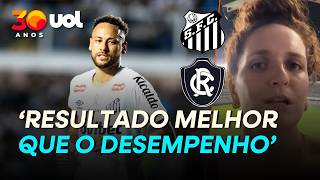 'NEYMAR FOI O PROTAGONISTA EM UM JOGO DIFÍCIL DE VER!' GABRIELA BRINO COMENTA SANTOS X REMO